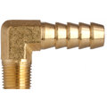 Schlauchtülle 6 mm, 1/8 NPT Gewinde, 90 Grad Bogen, Winkel Gewindetülle, Messing
