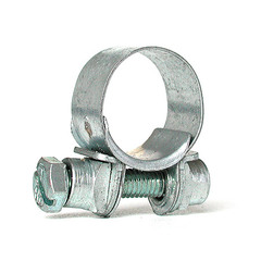 Schlauchschelle rundziehend, 10 mm, Stahl verzinkt